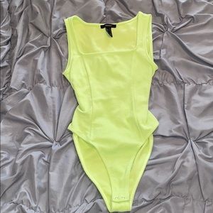 Green one piece, bottom at the bottom Never worn